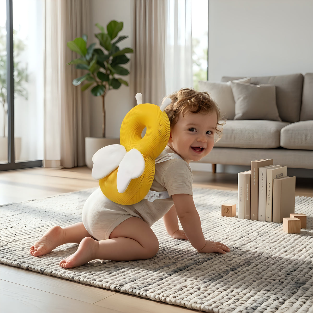 ValGuard Kruip- & Loopbeschermer - geel, lifestyle foto